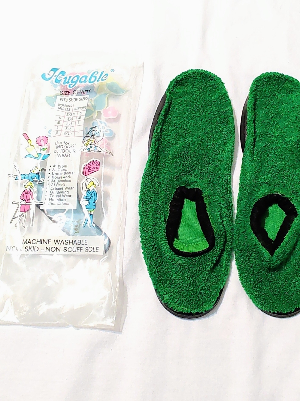 Hugable Vintage Green Terry Women’s Slippers